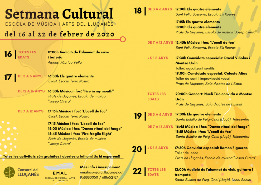 Setmana cultural a l'EMAL